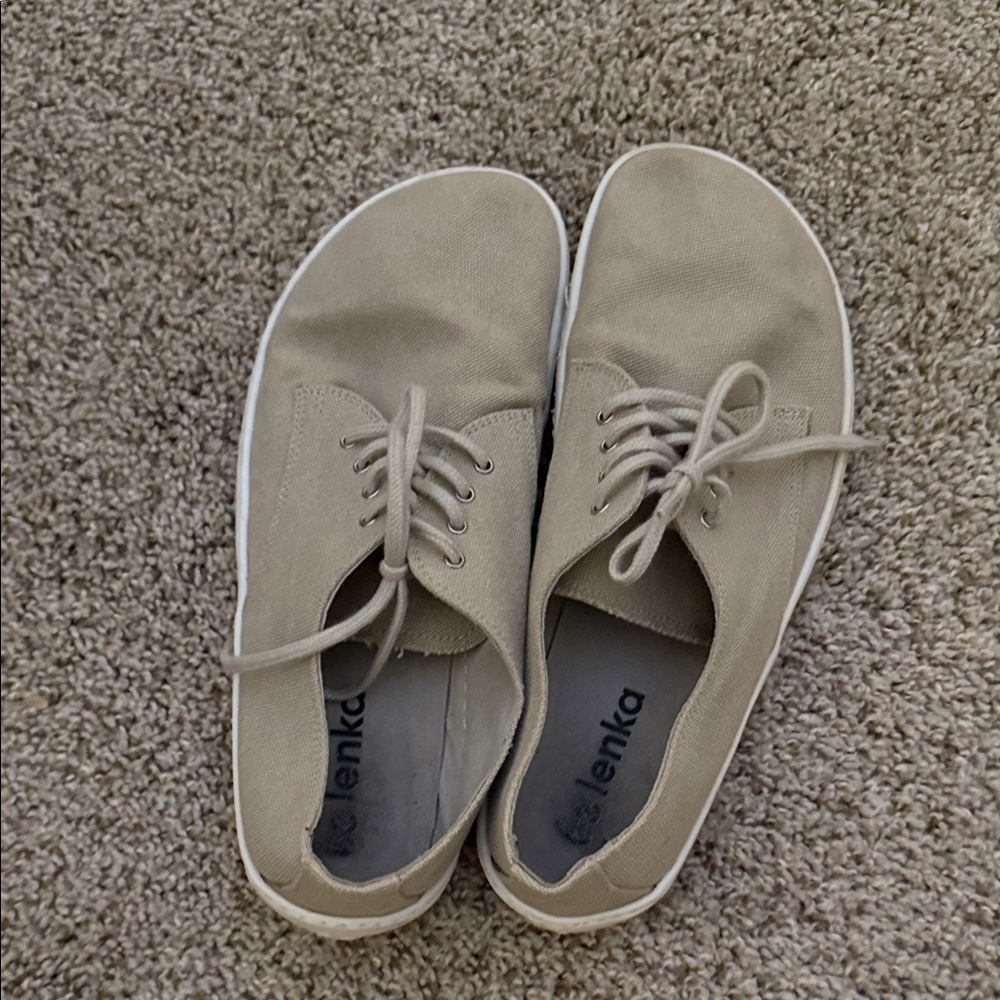 Men's Beige Canvas Sneakers